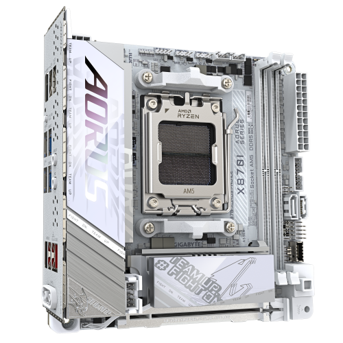Gigabyte X870I AORUS PRO ICE, Mini-ITX, AMD X870, DDR5, Blanco