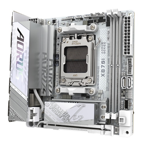 Gigabyte X870I AORUS PRO ICE, Mini-ITX, AMD X870, DDR5, Blanco