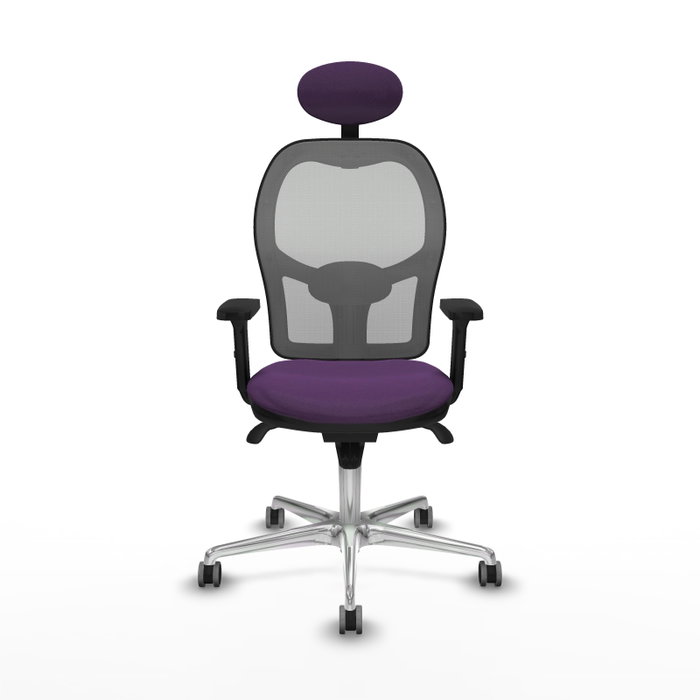 PIQUERAS Y CRESPO Silla de oficina Jorquera con mecanismo Sincro, morado y gris