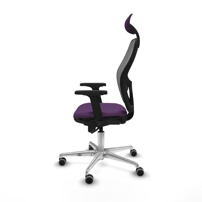 PIQUERAS Y CRESPO Silla de oficina Jorquera con mecanismo Sincro, morado y gris