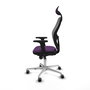 PIQUERAS Y CRESPO Silla de oficina Jorquera con mecanismo Sincro, morado y gris