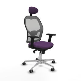 PIQUERAS Y CRESPO Silla de oficina Jorquera con mecanismo Sincro, morado y gris