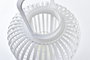 DKD Home Decor Portavelas Blanco 28 x 47 x 28 cm Bambú y Cristal