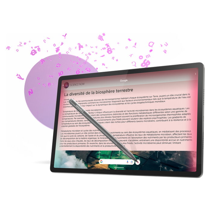 Lenovo Tab P12 Pro Tablet Android 14, Pantalla 12.7" LTPS 3K 144Hz, MediaTek Dimensity 8300, 8GB RAM 256GB, 10200 mAh, WiFi 6E, Stylus Incluido, Color Gris Luna