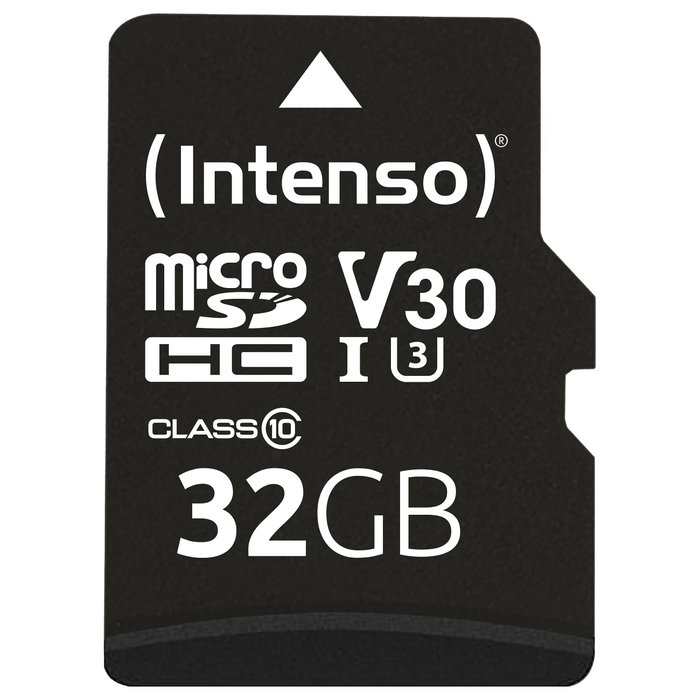 Intenso Micro SDHC 32GB Profesional V30 con Adaptador SD