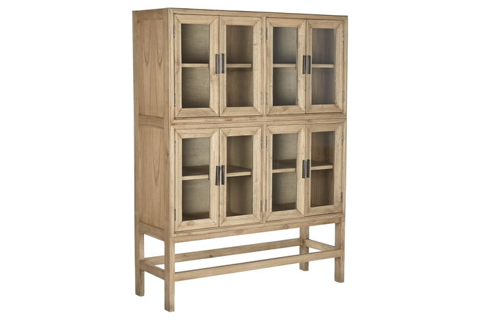 DKD Home Decor Vitrina Mindi Cristal Natural 120x41x160