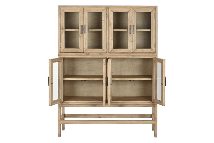 DKD Home Decor Vitrina Mindi Cristal Natural 120x41x160