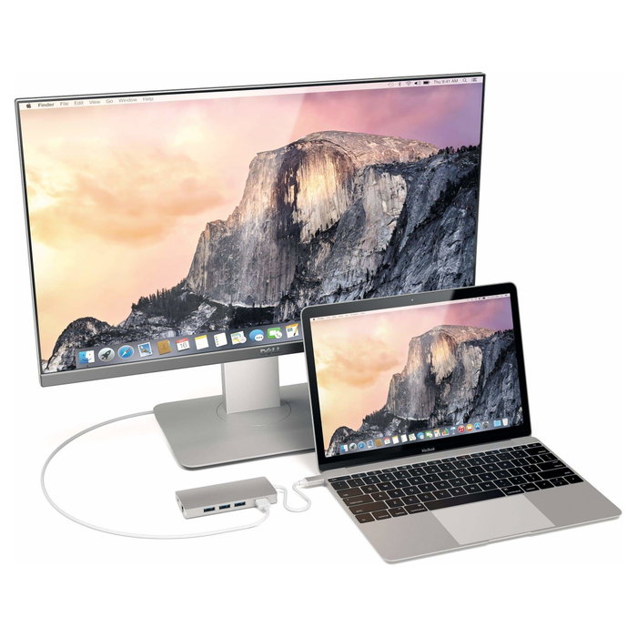 Satechi USB-C V2 Multi-Port Hub 8 en 1, Silber, ST-TCMA2S