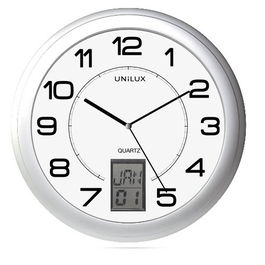 Reloj De Pared Unilux Instinct Analogico 30,5 Cm Ø Gris Metalizado
