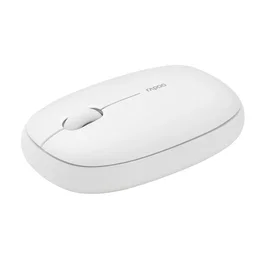 Hama M660 Silent Ratón Óptico Inalámbrico para Oficina, Ambidiestro, RF 2.4 GHz + Bluetooth 5.0, 1300 DPI, Blanco
