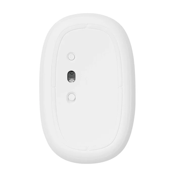 Hama M660 Silent Ratón Óptico Inalámbrico para Oficina, Ambidiestro, RF 2.4 GHz + Bluetooth 5.0, 1300 DPI, Blanco