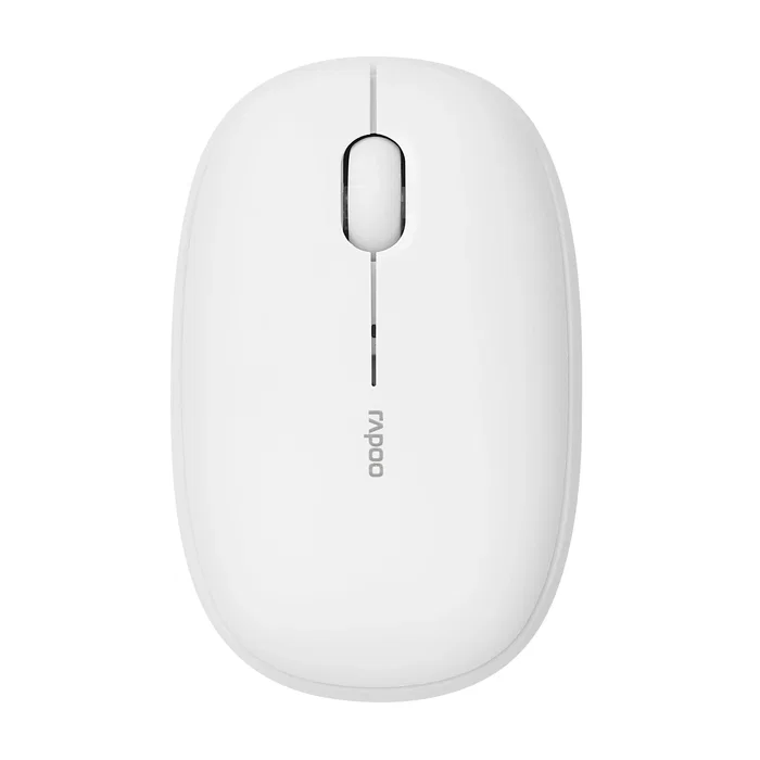 Hama M660 Silent Ratón Óptico Inalámbrico para Oficina, Ambidiestro, RF 2.4 GHz + Bluetooth 5.0, 1300 DPI, Blanco