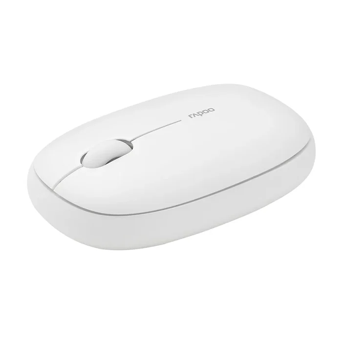 Hama M660 Silent Ratón Óptico Inalámbrico para Oficina, Ambidiestro, RF 2.4 GHz + Bluetooth 5.0, 1300 DPI, Blanco