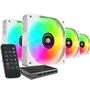 Kit 4 ventiladores pc auxiliar mf-si4kit a-rgb infinity blanco mars gaming 4x ventiladores ultrasilenciosos argb/ mando a distan