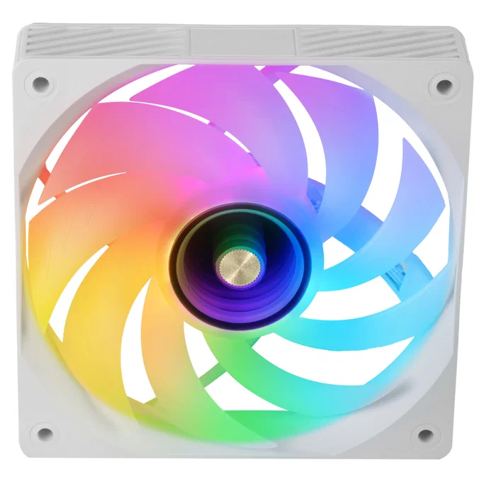 Mars Gaming MF-SI4KIT Kit de 4 Ventiladores PC ARGB 120mm Infinity Mirror Blanco - Ultrasilenciosos con Hub y Mando a Distancia