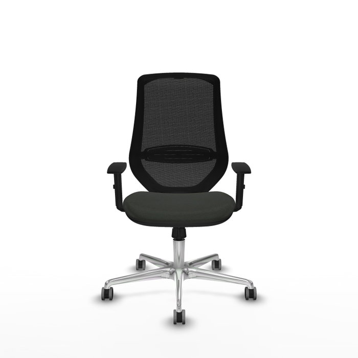 PIQUERAS Y CRESPO Silla de oficina Mardos con mecanismo Sincro, Negro