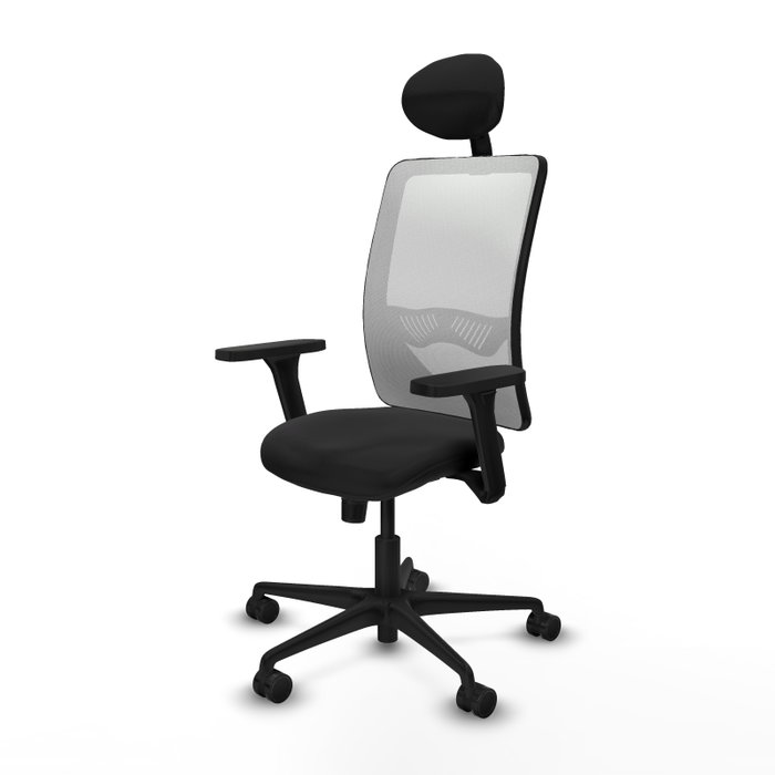 PIQUERAS Y CRESPO Silla de oficina Zulema con mecanismo Sincro, Blanco y Negro PIQUERAS Y CRESPO Silla de oficina Zulema con mecanismo Sincro, Blanco y Negro
