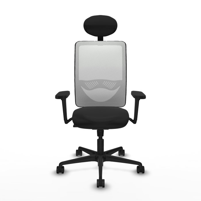PIQUERAS Y CRESPO Silla de oficina Zulema con mecanismo Sincro, Blanco y Negro PIQUERAS Y CRESPO Silla de oficina Zulema con mecanismo Sincro, Blanco y Negro