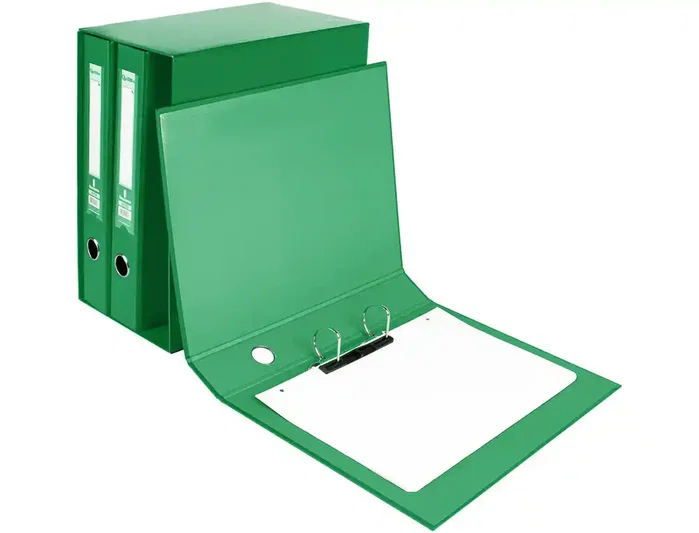 Liderpapel Módulo 3 Archivador Folio de 2 Anillas Mixtas 40mm Verde