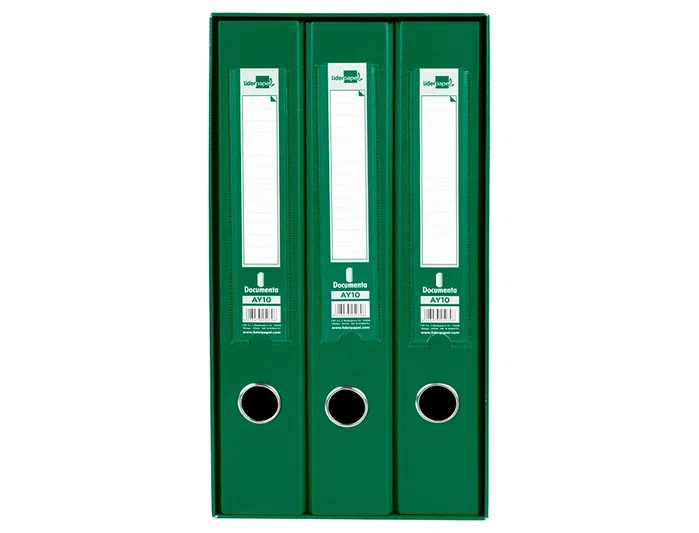 Liderpapel Módulo 3 Archivador Folio de 2 Anillas Mixtas 40mm Verde Liderpapel Módulo 3 Archivador Folio de 2 Anillas Mixtas 40mm Verde