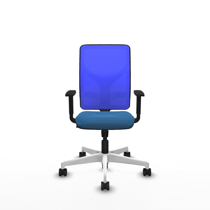 PIQUERAS Y CRESPO Silla de oficina Motilla Azul con mecanismo Sincro