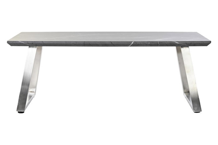 DKD Home Decor Mesa de Centro MDF y Acero Negro 120x60x44