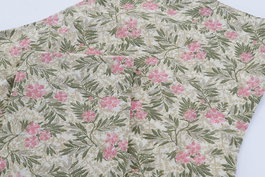 DKD Home Decor Victoriano 21 Delantal Shabby Verde Rosa Flores Set de 2 Piezas Poliéster Algodón 60 x 80 x 0.5 cm