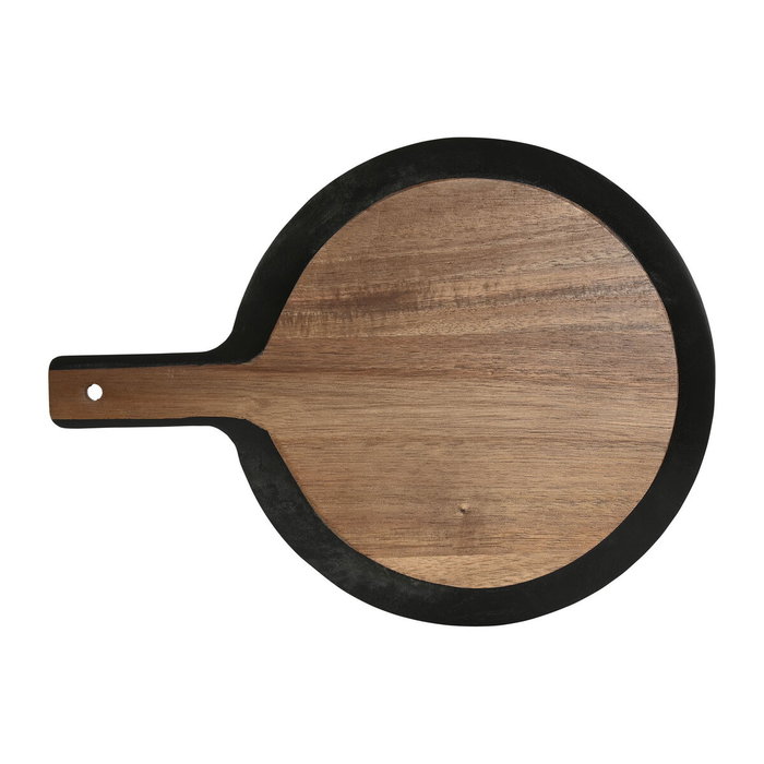 DKD Home Decor Tabla de Cortar de Acacia con Pizarra Negra 38x28x1,8 cm