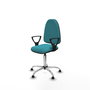 PIQUERAS Y CRESPO Silla de oficina Aýna Turquesa con Brazos Fijos
