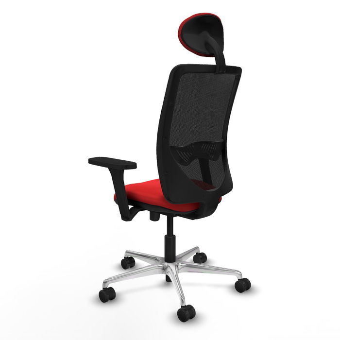 PIQUERAS Y CRESPO Silla de oficina Zulema con mecanismo Sincro/Traslack, Rojo y Negro PIQUERAS Y CRESPO Silla de oficina Zulema con mecanismo Sincro/Traslack, Rojo y Negro