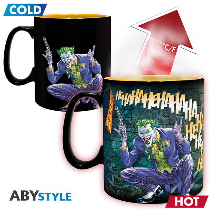 Abystyle Taza Térmica DC Comics Batman & Joker Efecto Cambia con Calor 460 ml Cerámica