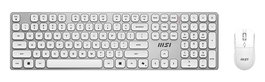MSI Forge K210 Combo White US Blanco USB/Inalámbrico
