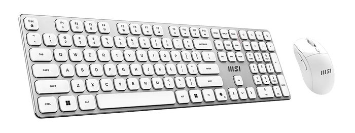 MSI Forge K210 Combo White US Blanco USB/Inalámbrico