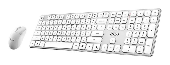 MSI Forge K210 Combo White US Blanco USB/Inalámbrico