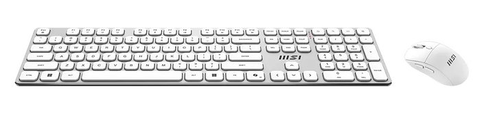 MSI Forge K210 Combo White US Blanco USB/Inalámbrico