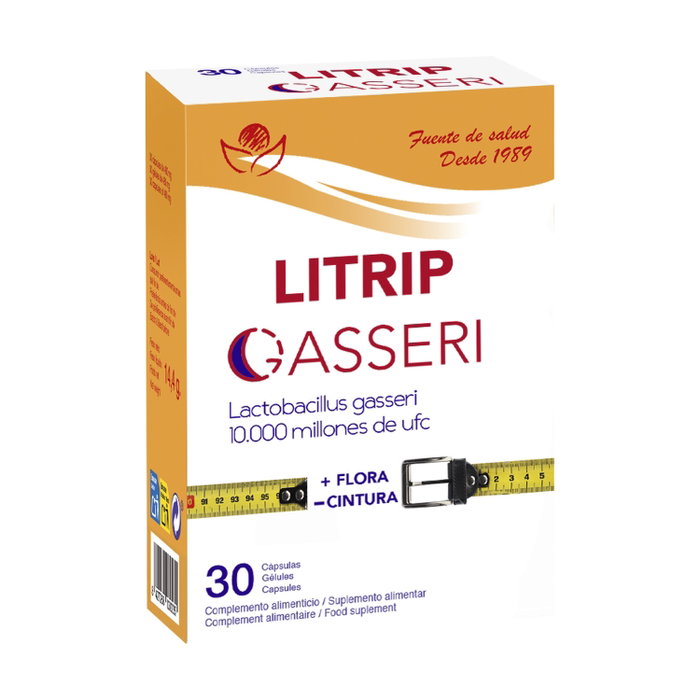 BIOSERUM Litrip Gasseri 30 Capsulas - Suplemento Probiótico Lactobacillus Gasseri 335 mg, 10(10) UFC/Cápsula - Digestión y Control de Peso BIOSERUM Litrip Gasseri 30 Capsulas - Suplemento Probiótico Lactobacillus Gasseri 335 mg, 10(10) UFC/Cápsula - Digestión y Control de Peso