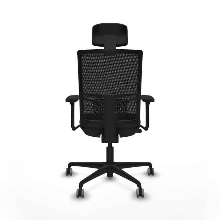 PIQUERAS Y CRESPO Silla de oficina Yunquera con mecanismo Sincro/Traslack y brazos 3D