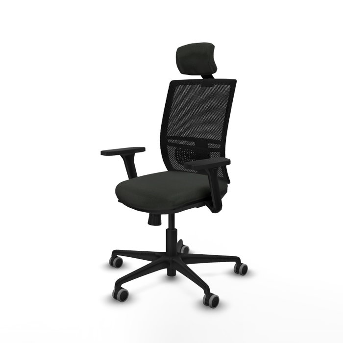 PIQUERAS Y CRESPO Silla de oficina Yunquera con mecanismo Sincro/Traslack y brazos 3D