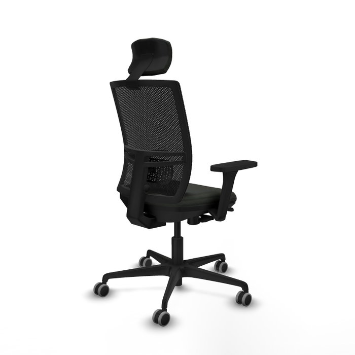 PIQUERAS Y CRESPO Silla de oficina Yunquera con mecanismo Sincro/Traslack y brazos 3D