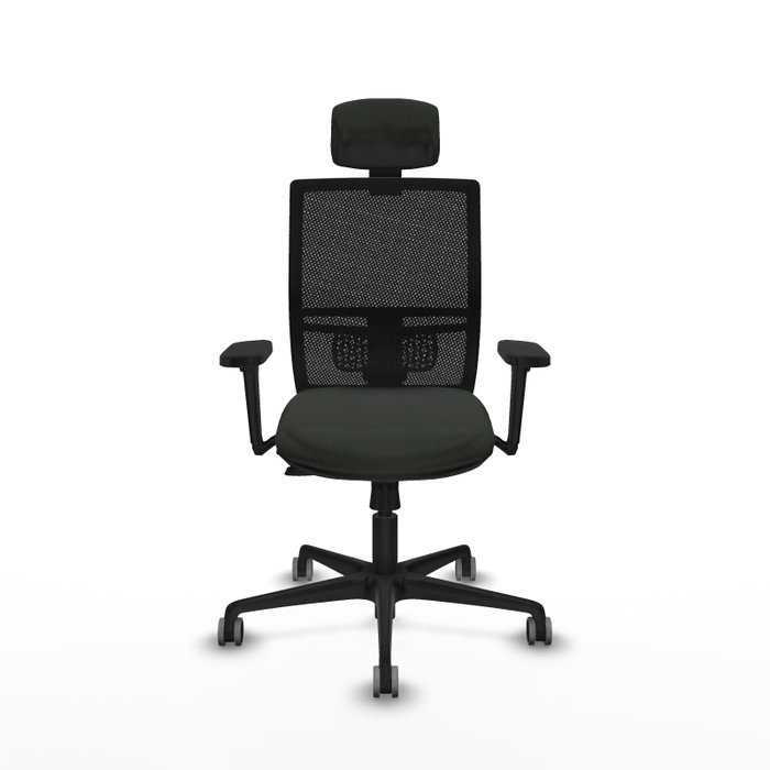 PIQUERAS Y CRESPO Silla de oficina Yunquera con mecanismo Sincro/Traslack y brazos 3D