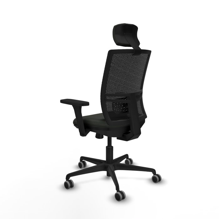 PIQUERAS Y CRESPO Silla de oficina Yunquera con mecanismo Sincro/Traslack y brazos 3D