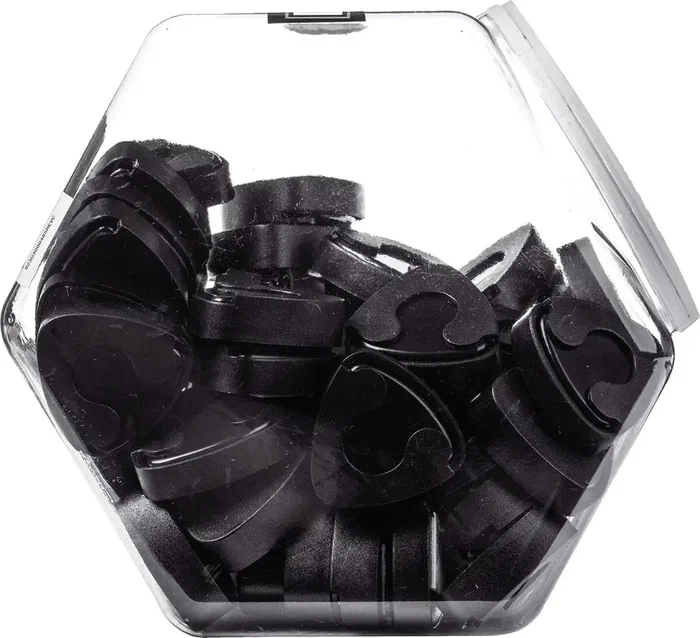 Dunlop Surtido 60 Ud. Porta Púas Plástico Ergo - Negro