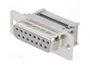 HARTING Conector D-Sub 15 pines hembra recto IDC