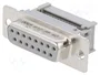 HARTING Conector D-Sub 15 pines hembra recto IDC
