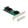 DeLOCK Tarjeta de expansión SATA de 8 puertos PCIe x1 Perfil bajo 90072