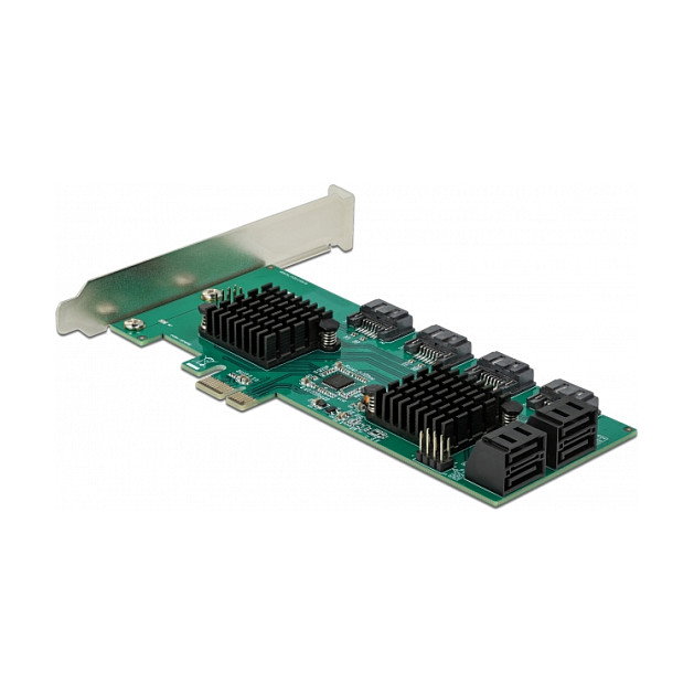 DeLOCK Tarjeta de expansión SATA de 8 puertos PCIe x1 Perfil bajo 90072 DeLOCK Tarjeta de expansión SATA de 8 puertos PCIe x1 Perfil bajo 90072