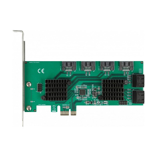 DeLOCK Tarjeta de expansión SATA de 8 puertos PCIe x1 Perfil bajo 90072 DeLOCK Tarjeta de expansión SATA de 8 puertos PCIe x1 Perfil bajo 90072