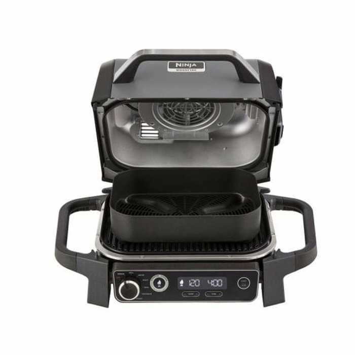 Ninja Woodfire OG701EU Barbacoa Eléctrica con Ahumador y Freidora de Aire