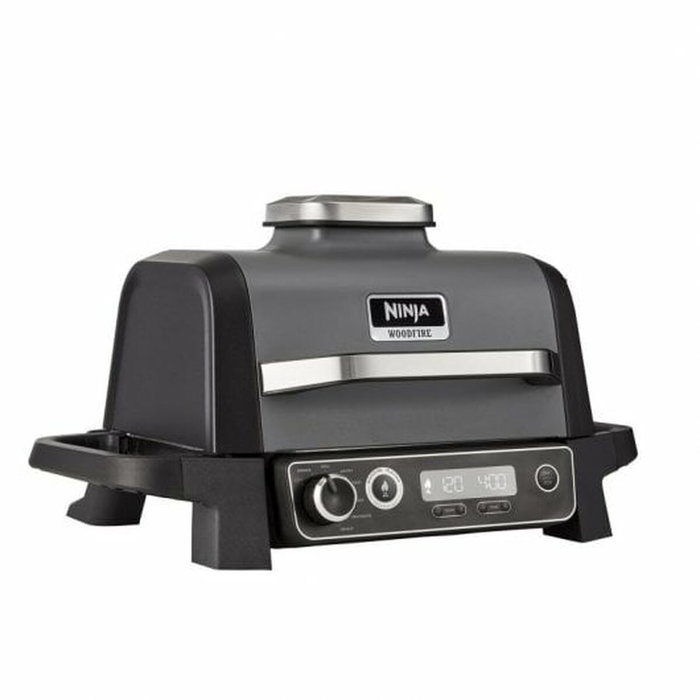Ninja Woodfire OG701EU Barbacoa Eléctrica con Ahumador y Freidora de Aire