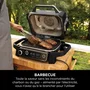 Ninja Barbacoa y Ahumador Eléctrico OG701EU - Grill, Ahumador y Freidora de Aire - Antiadherente - Gris y Negro
